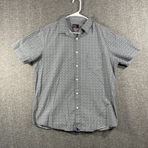 UNTUCKit Other - UNTUCKit Tavira Slim Fit Shirt Mens Large Blue White Geometric Medallion 40564